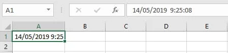Celda con la fecha y hora actual en Excel